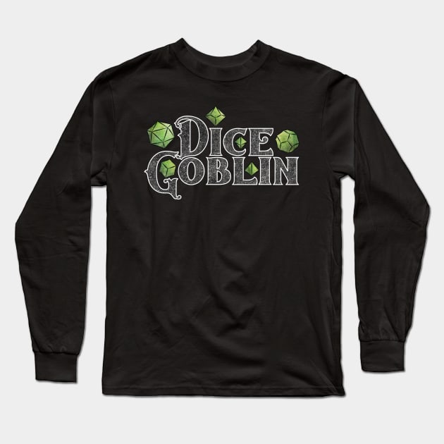 Dice Goblin Forest Green Dice Long Sleeve T-Shirt by ViolaVixi